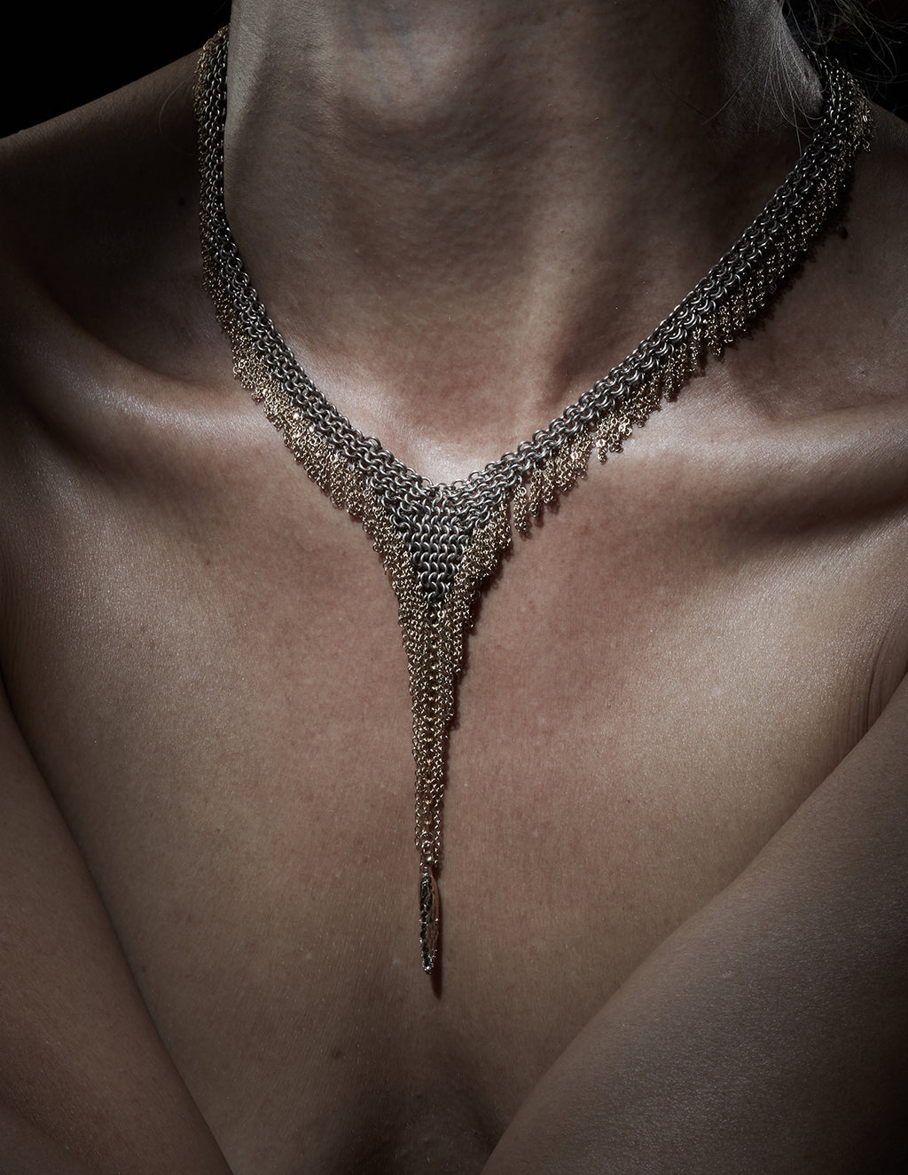 Gold Fringe Necklace