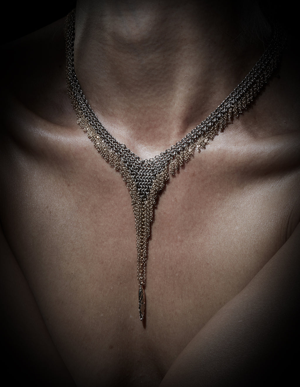 Gold Fringe Necklace