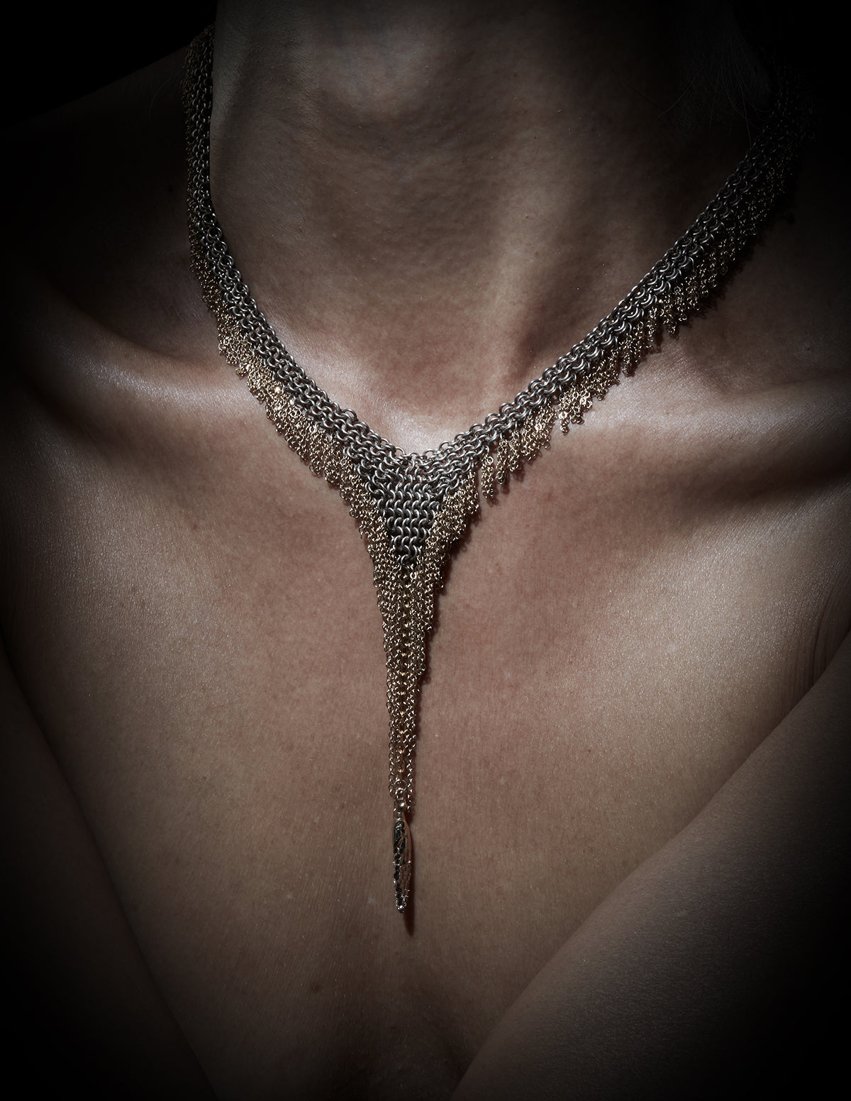 Gold Fringe Necklace