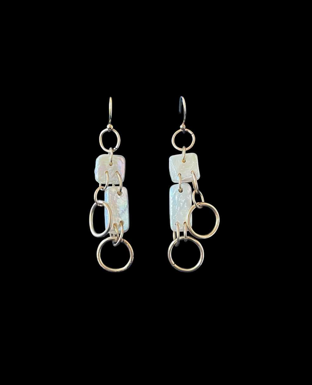 Coin Pearls Chandelier Earrings