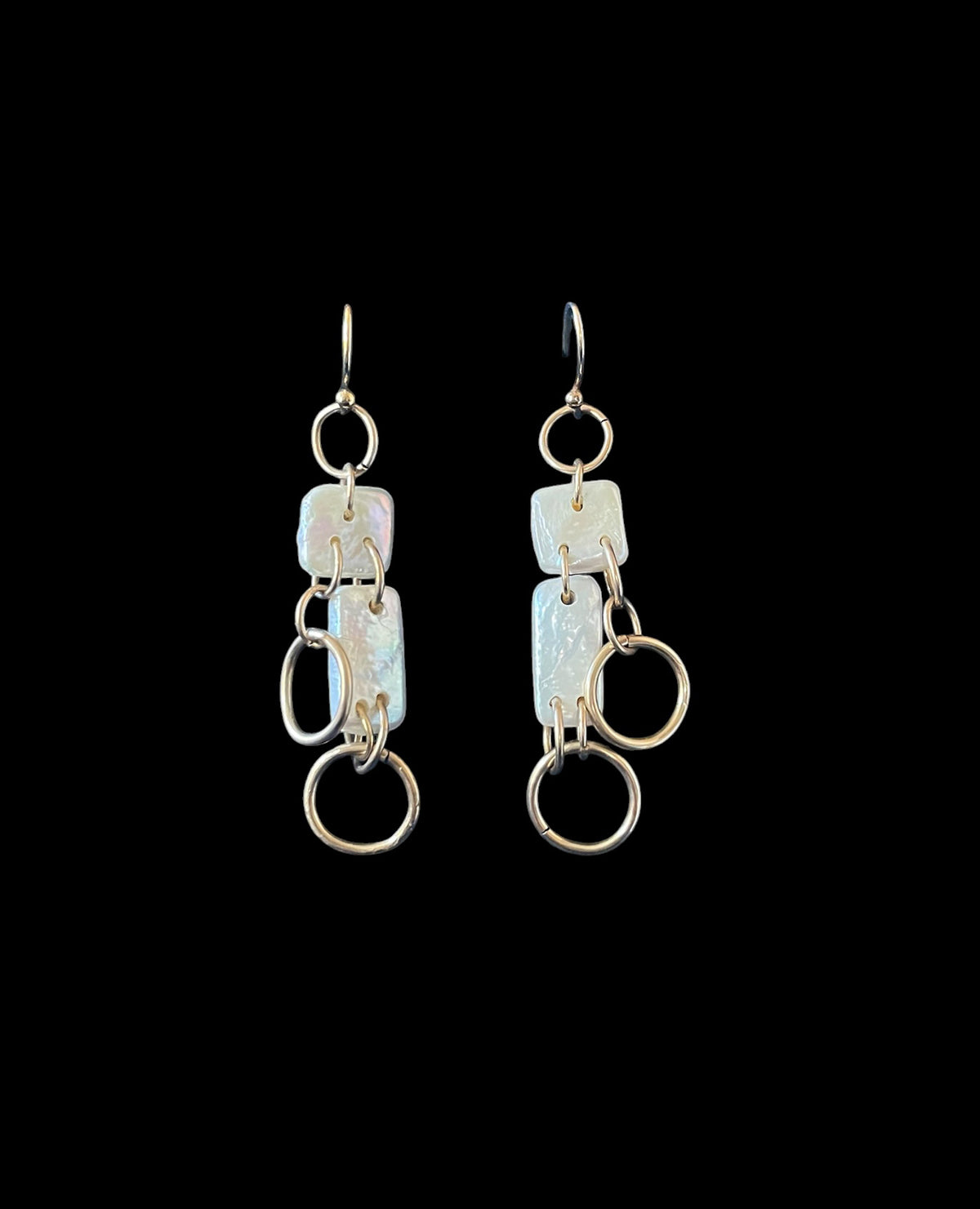 Coin Pearls Chandelier Earrings